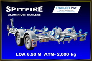  Aluminium boat trailer by Spitfire 6.9 metres for sale